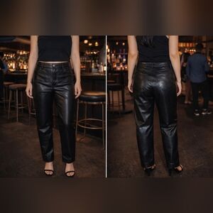 Abercrombie & Fitch Black Leather Pants